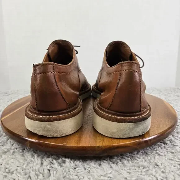 Frye Paul Lt Bal Tan Brown Leather Casual Lifestyle Cap Toe Oxford Mens 12 D